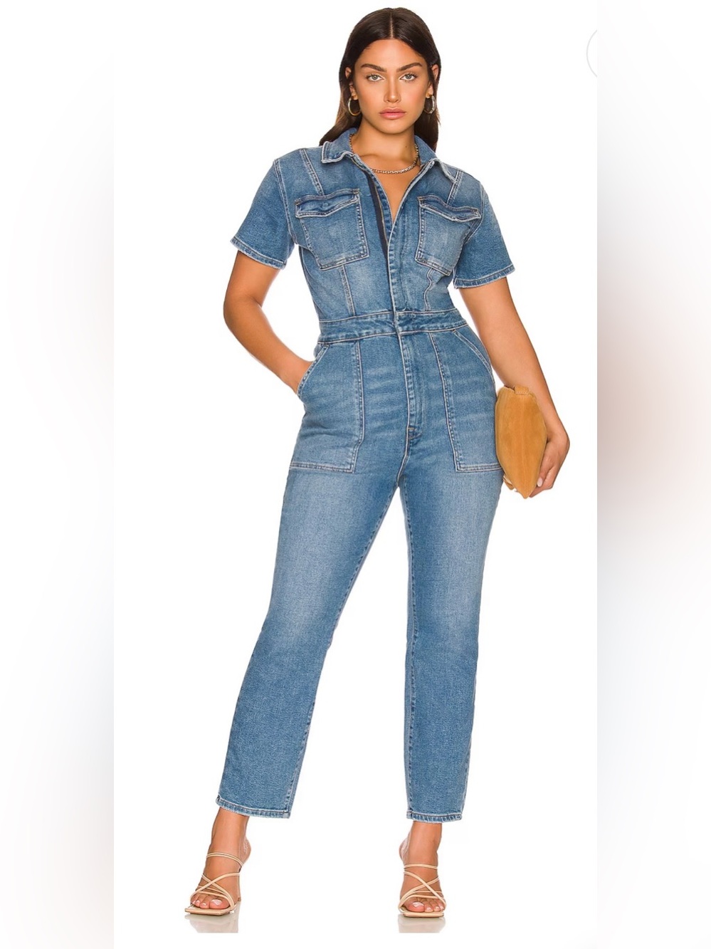 Good American Denim One-Piece Jumpsuit - Blue Size 3